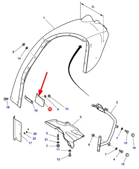 Slika Mudguard mount 4383328M1