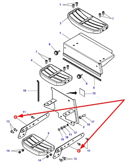 Slika Ladder step arm 4383566M91