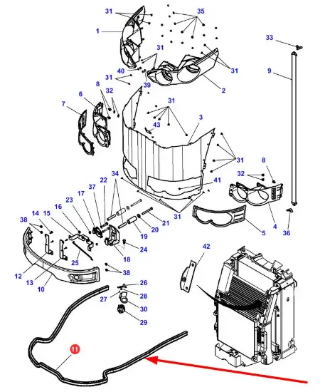 Slika Cover gasket 4389451M1