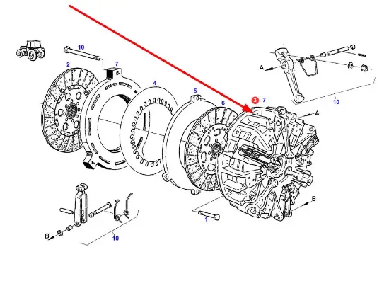 Slika Clutch pressure plate 458233003311