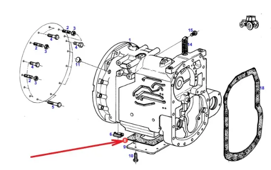 Slika Gearbox gasket 514100050160