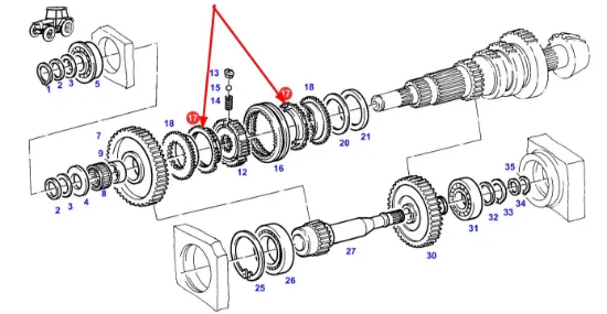 Slika Gearbox synchronizer ring 514100080410