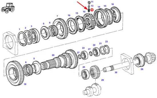 Slika Synchronizer locking compression spring 514100080940