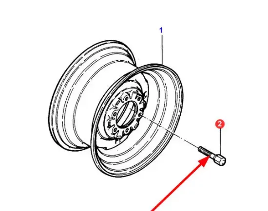 Slika Wheel Bolt 9/16" x 38mm AGCO 518611M1