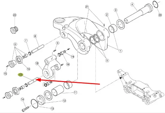 Slika Axle kingpin 6000104455