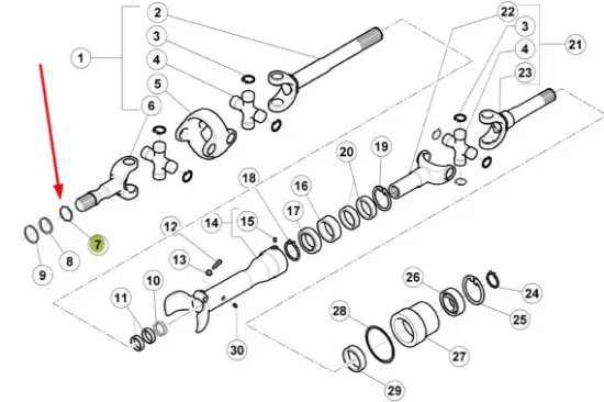 Slika Special drive shaft washer 6000105469