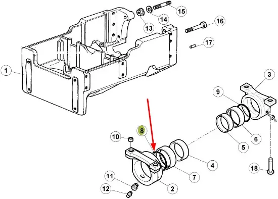 Slika Bearing block O-ring 6000128103