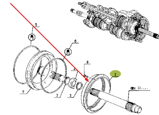 Slika Powershift gearbox ring gear 6005018807