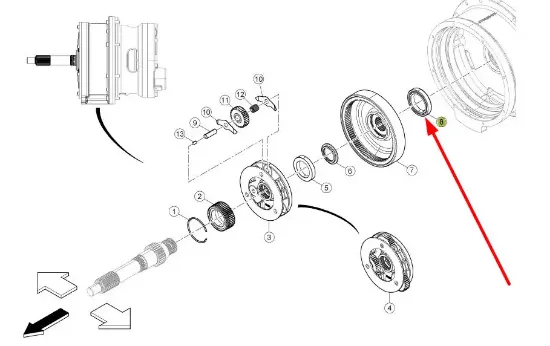 Slika Torque converter bearing 6005019395