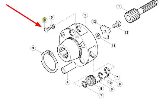 Slika Final drive screw 6005019445