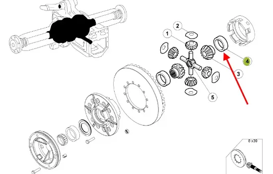 Slika Differential sealing ring 6005022158