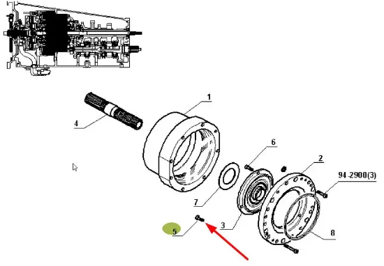 Slika Allen screw M8 x 1.25 6005023458