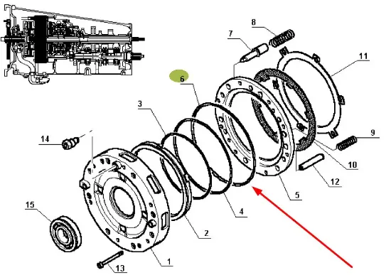 Slika Hydraulic clutch seal 6005023511