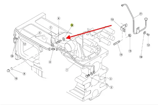 Slika Gearbox hydraulic hose seal 6005024679