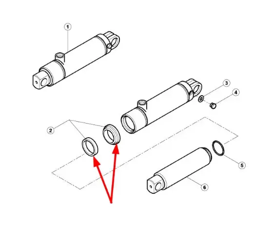 Slika Set of sealing rings 6005028041