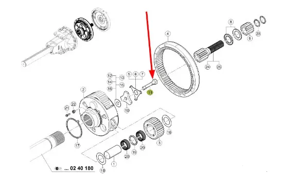 Slika Final drive screw 6005029256