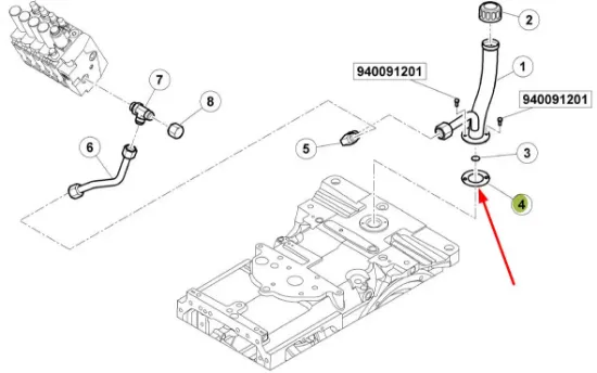 Slika Oil filler pipe gasket 6005029672