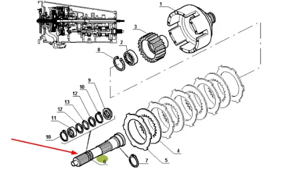 Slika Clutch shaft 6005029728