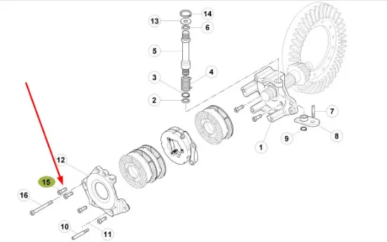 Slika Brake closing cover screw M12 x 40 6005030385