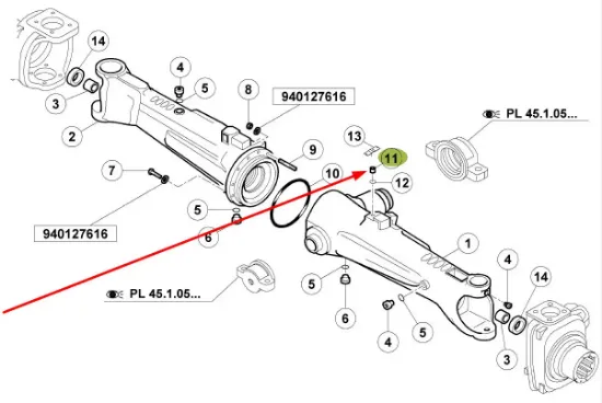 Slika Front axle breather 6005030408