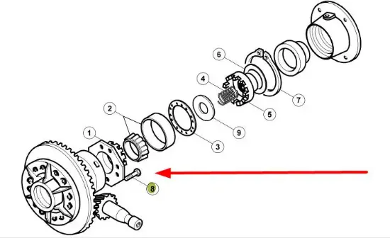 Slika Differential locking bolt 6005030454