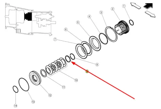 Slika Overdrive gear ring 6005031643