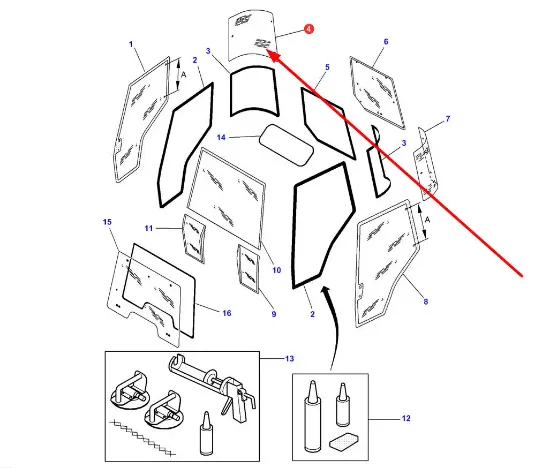 Slika Rear right corner window 65015023