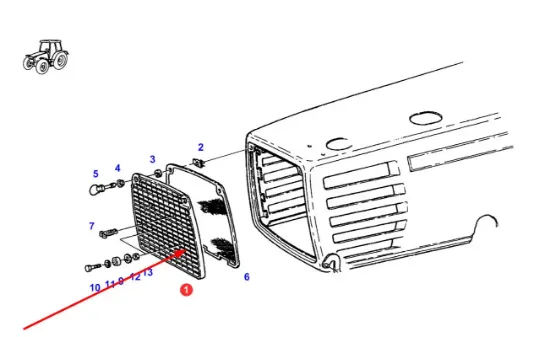 Slika Bonnet grill 65406073