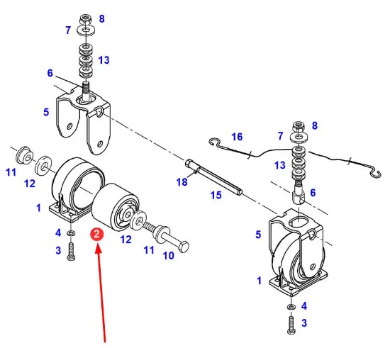 Slika Metal-rubber shock absorber 65406080