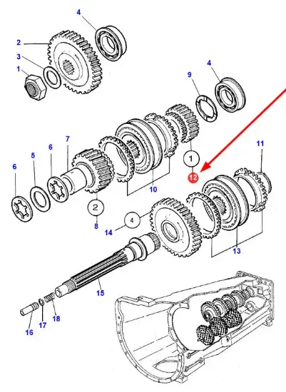 Slika Gearbox sprocket 15z 708150155