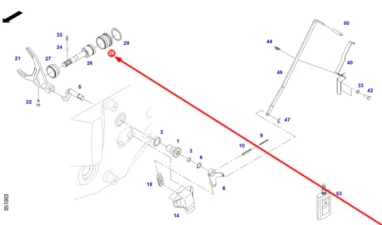 Slika Fork guide piston 716101081030