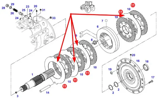 Slika Brake disc spacer AGCO 716150150500