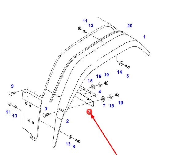 Slika Fender rubber pad 716700054051