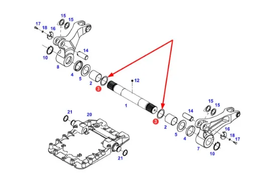 Slika Rear linkage spacer 72 x 90 x 1.60 716860030050