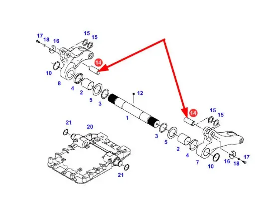 Slika Rear linkage pin 40 x 100 716860030080