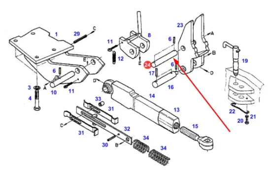 Slika Rear hitch pin 716870040010