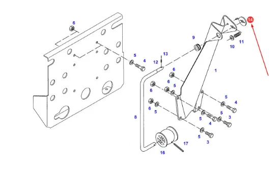 Slika Rear linkage bracket special washer 716870051270