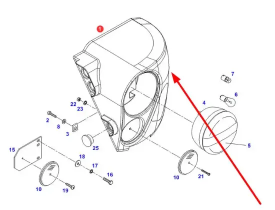 Slika Rear light housing 716900020021