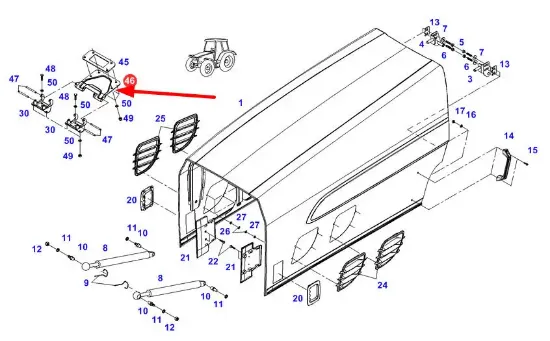 Slika Bonnet plate connector 718501020190