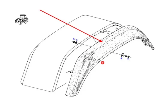 Slika Left fender extension 155 mm 718701051100