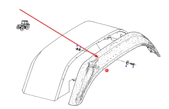 Slika Right fender extension 155 mm 718701051110