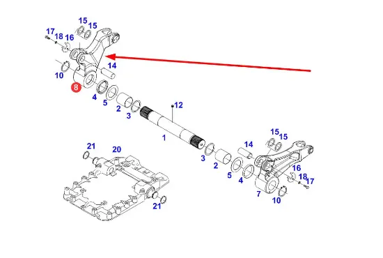 Slika Rear linkage arm 718860030042