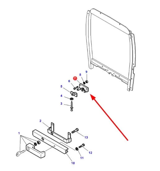 Slika Door lock latch 72161441