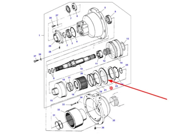 Slika Front drive clutch disc 72161788