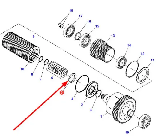 Slika Gearbox spacer 72503945