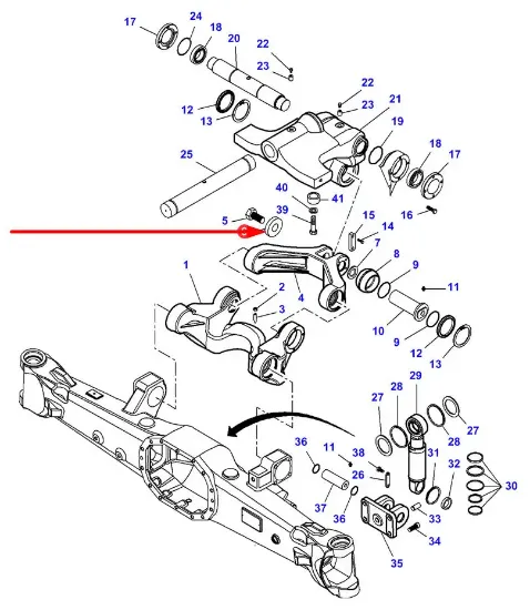 Slika Front axle bearing flange 7300107901