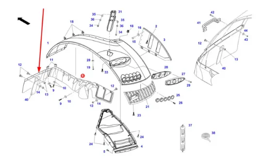 Slika Right fender element 737812600720