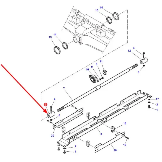 Slika Front axle drive shaft connector 74848