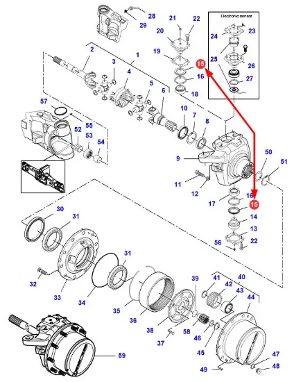 Slika Front axle seal 57 x 80 x 8.15 mm 7500604601