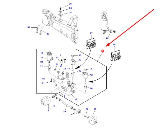 Slika Front axle suspension valve 7502660010